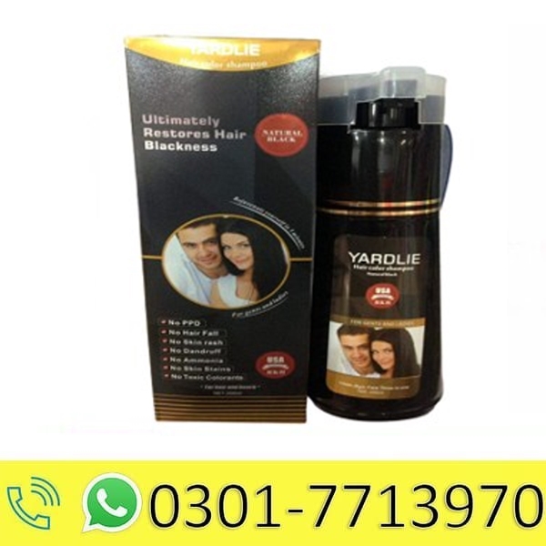 Yardlie Black Hair Color Shampoo in Pakistan