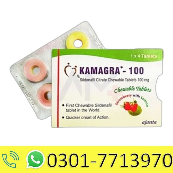 Kamagra 100MG Chewable in Pakistan